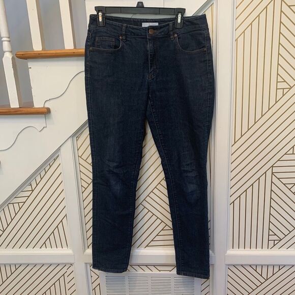 Loft Dark Wash Curvy Skinny Jeans - Picture 2 of 8